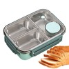 Stainless Steel Lunchbox - Leakproof Lunch Container with 3 Compartments