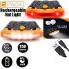 EverBrite 2-Pack Rechargeable Hat Light, IPX4 Waterproof Clip w/Memory Function