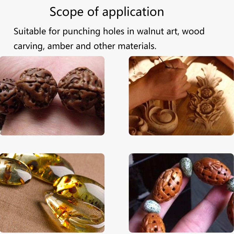 DXIA 31 Pieces Pin Vise Hand Drill Bits, Hobby Drill