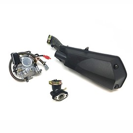 MYK Repair Upgrade Combo 50cc Tao Tao: Scooter won’t run troubleshooting Kit includes Adjustable Carburetor, Air Filter and Intake Manifold