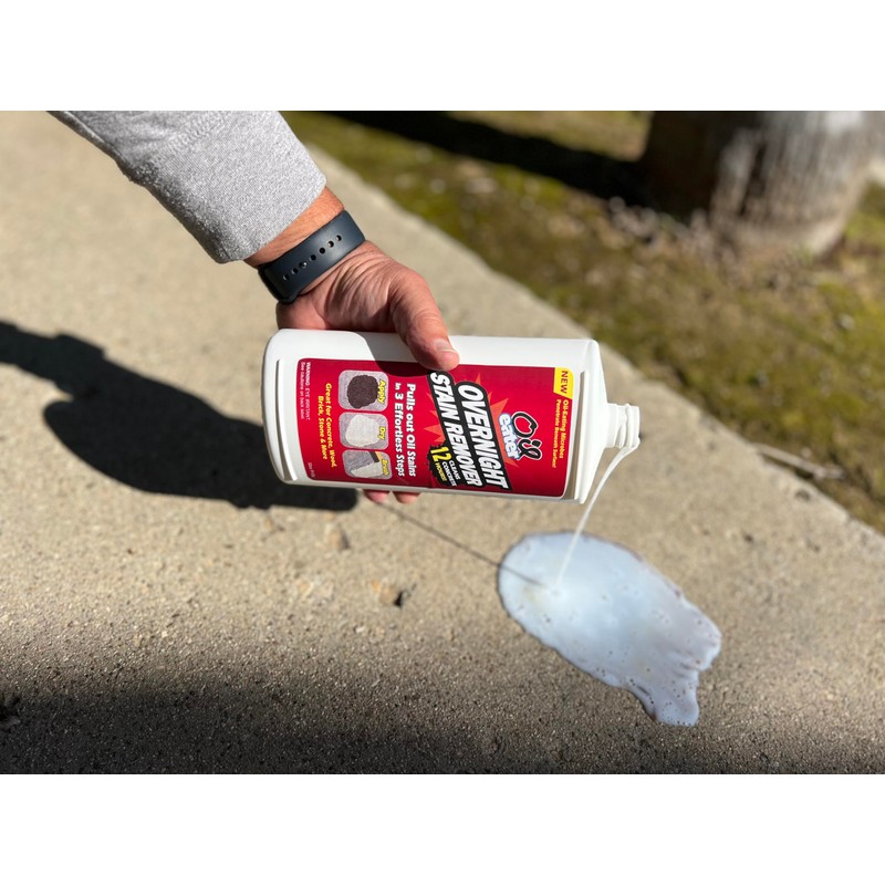 Overnight Stain Remover for Cleaning Oil Stains on Concrete, Driveway,