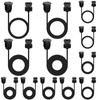 12 Pack 2 Prong Extension Cords, 3ft 6ft 9ft 12ft,