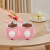 Chocolate Melting Pot Dual Chocolate Melter Fondue Fountain Cheese Melting