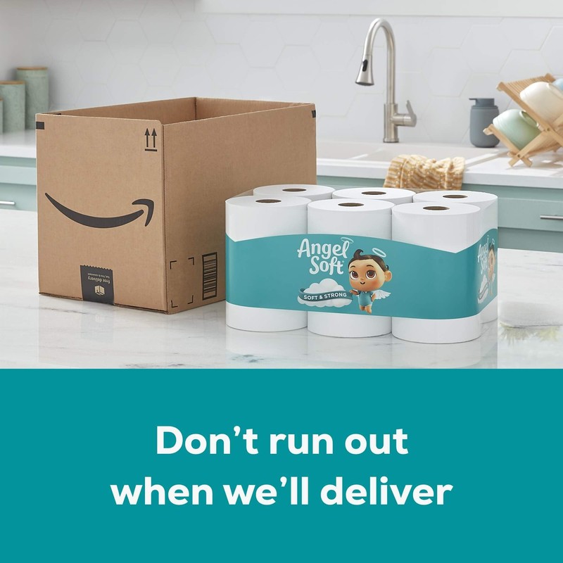 Angel Soft Toilet Paper, 48 Mega Rolls = 192 Regular