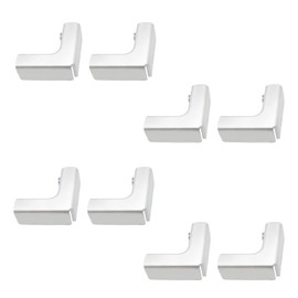 UFURMATE Glass Connector, Glass Clamp, 2 Way Glass Connector, Rimless Clip Holder for Aquarium Fixing, Glass Windscreen, Glass Display Case for 4-7mm Thickness, 8 Pieces