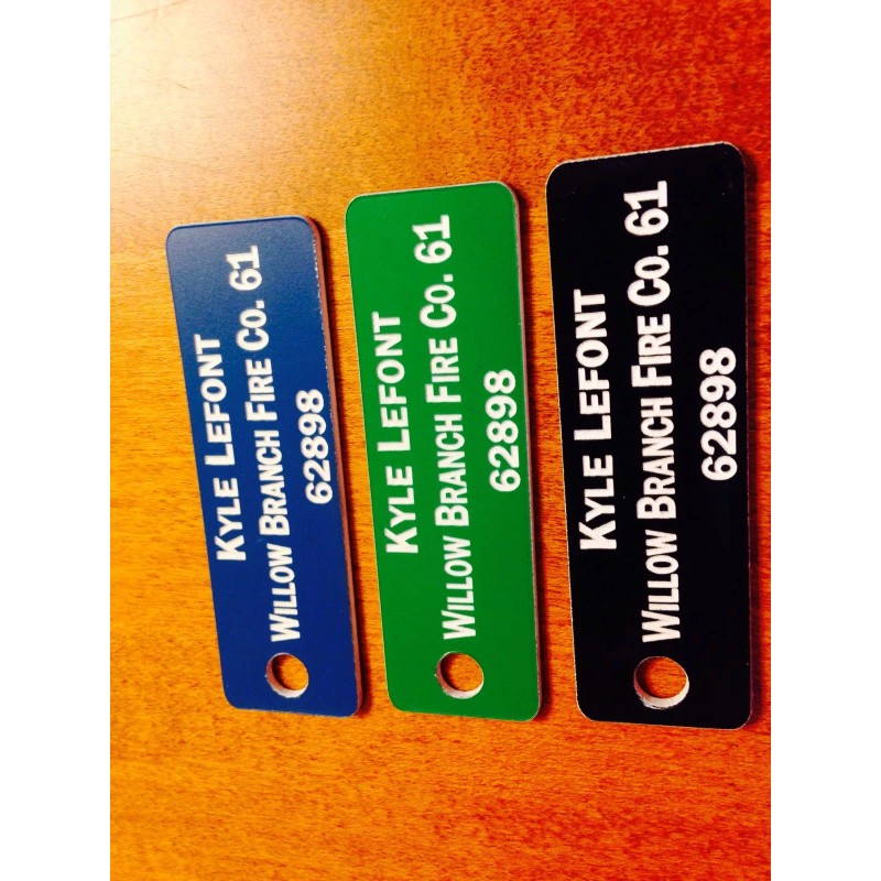 Fire Company Accountability Tags -Customized Set of 6 Tags