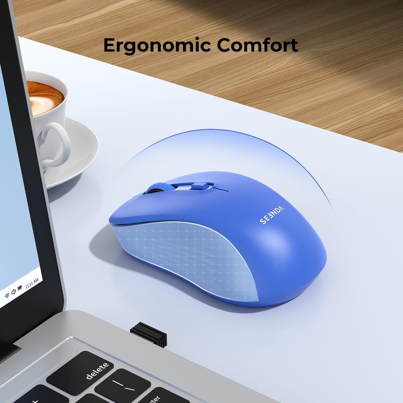 seenda Wireless Mouse, Bluetooth Mouse for Laptop - Dual Mode