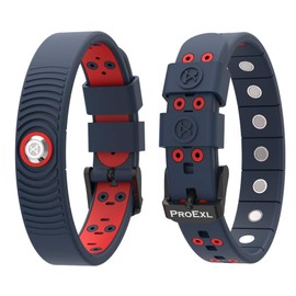 PROEXL® 18 MAX Sports Magnetic Bracelet - Waterproof - Breathable Strap - Super Strength - (Blue Red)