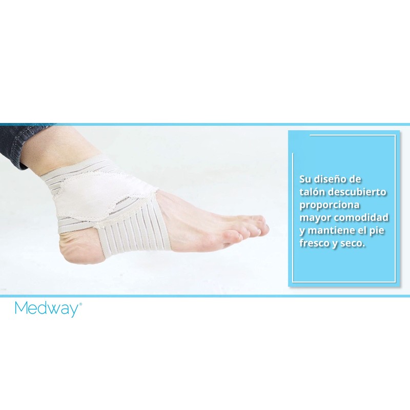 MEDWAY | Tobillera Elástica Color Beige