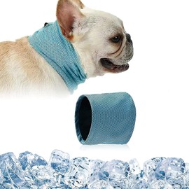 Cooling Collar for Dogs, Dog Bandanas Cooling, Dog Collar Cooling, Cooling Neckerchief Dog, Headscarves Cooling Dog, Summer Pet Instant Cooling Scarf (S)