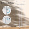 MAX Houser Storage Rack with Shelf,Industrial Style Extendable Plant Stand,