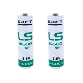 (2 Pack) LS14500 3.6V Lithium Batteries 2600mAh for SAFT LS14500 for Special Testing Electronic Equipment and Other Fields