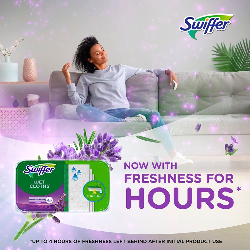 Swiffer Sweeper Wet Mopping Cloth Multi Surface Refills, Mops for