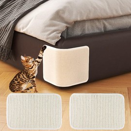 2Pcs Cat Scratching Mat Sofa Furniture Protector Cat Scratcher Board Natural Sisal Cat Scratching Pad Cat Scratch Couch Cover Guard Cat Claws Care Toy Scratcher Mat Cat Grinding Claw Protect Furniture