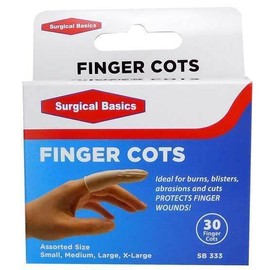 Surgical Basics Finger Cots 30 Pack