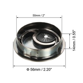 uxcell Cable Hole Cover, 2Inch/50mm Zinc Alloy Desk Wire Cord Cable Grommets Hole Cover for Office PC Desk Cable Cord Organizer, 4Pcs Red Bronze