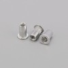 Unxuey M4 Rivet Nuts Aluminium Alloy Knurled Flat Head Rivet