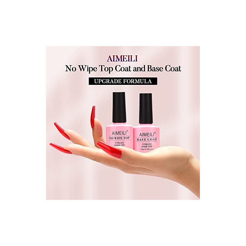 AIMEILI Esmalte De Uñas Soak Off UV LED Uñas De