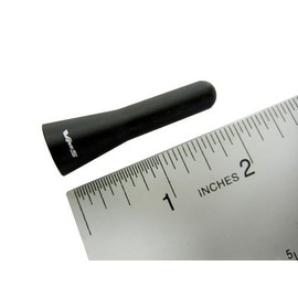 VMS Racing 50mm 2” inch Short CNC Machined Billet Aluminum Antenna in BLACK for Honda S2000