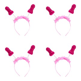 VINCHOTAS Headband Set for Unforgettable Bachelorette Party, Funny Bride Decor, Bridal Team Guest Accesories, Bride To Be - Set of 4 Units