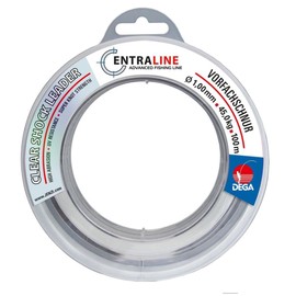 DEGA Clear Shockleader Leader Line, 100 m, Transparent, High Knot Strength, Impact Line, 0.40 mm - 1.00 mm (0.40 mm - 10 kg)
