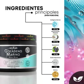 Colagéno Marino Aqua Glam Nad 300 G Natural Health                                                                                                    