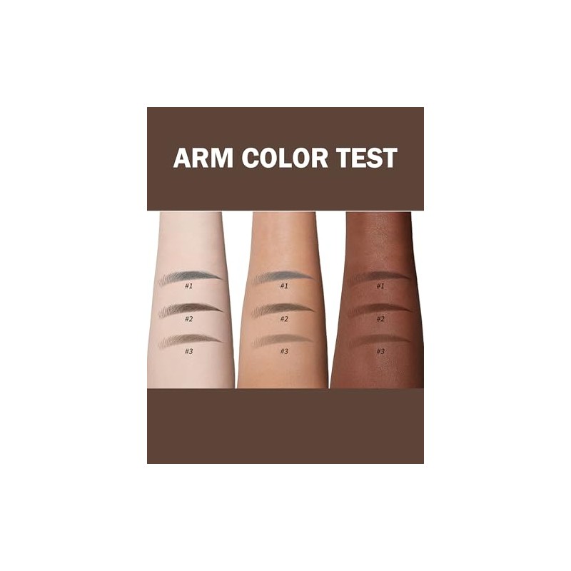 Erinde Impermeable Lápiz de Cejas Líquido, Natural de Larga Duración