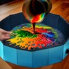 Silipull Acrylic Paint Pouring Splash Guard Pour Painting Supplies Fluid