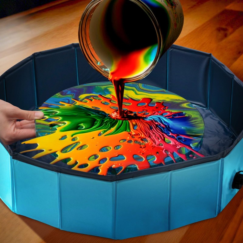 Silipull Acrylic Paint Pouring Splash Guard Pour Painting Supplies Fluid