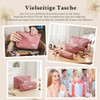 Pack of 3 Cosmetic Bag, pink, Vintage
