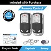 2X Keychain for 893LM 893Max Chamberlain Craftsman Liftmaster Garage Door