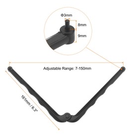HARFINGTON Adjustable Face Spanner 3mm Dia 7-150mm Opening Range Universal Rotary Tool Wrench Pin Pliers for Round Nuts with Drilled Holes