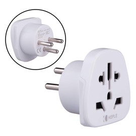 Israel Adapter Travel Type H Plug to UK, US USA American, AUS Australia, EU Europe European, Asia, China, Canada, Japan, Thailand, Ireland Adaptor Universal Worldwide Socket International 3 Pin Prong