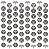 gisgfim 12 Packs Race Car Party Banners Wheel Tire Birthday