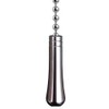 NewZC Teardrop Bathroom Light Pull - Silver Chrome Pull Cord