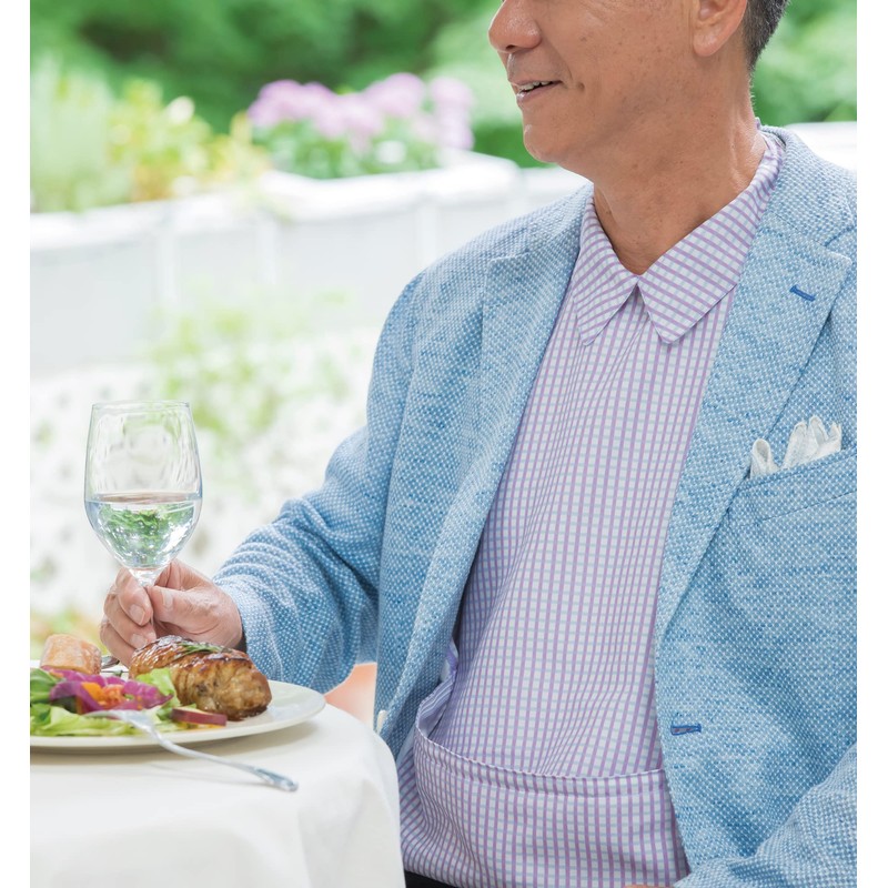 exhilarating shirt apron purple