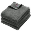 OSK Series Face Towels, Gray, 3 Pieces, Imabari Towel Brand