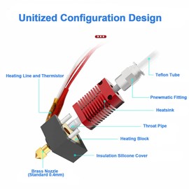 Extruder Heater Hot End Kit for Creality Ender 3, Ender 3 Pro, Ender 3 V2