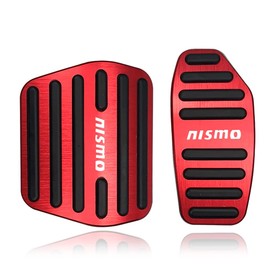 LEXLEYS Nissan Notebook Aura E13 Series X-Trail T32 T33 Serena C27 Series Kicks P15 Series Nismo Aluminum Pedal Axle Brake Cover Tool Not Required Non-slip Rubber Custom Dress Up Parts (Red)