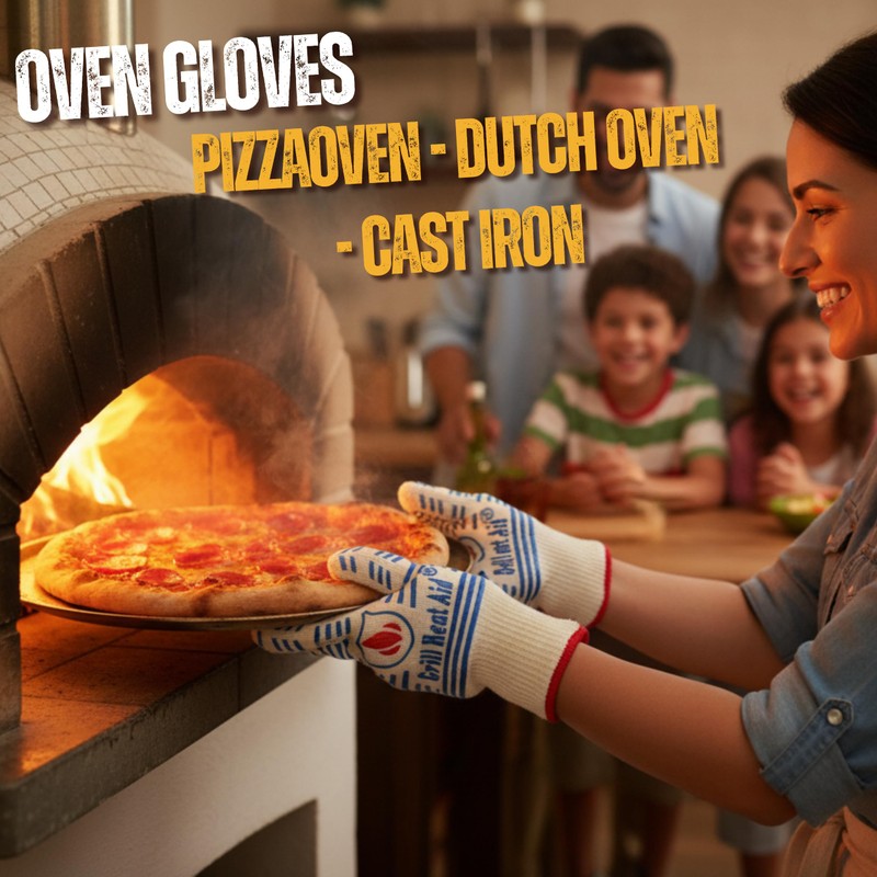 GRILL HEAT AID BBQ Grill Gloves Heat Proof for Grilling