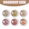 WUSJCOF 6pcs Nail Powder, Spiegel Effekt Chrome Pigmente für Nagelkunst