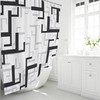BTTN Extra Long Fabric Shower Curtain, 72x84 Inches Long Waterproof