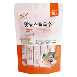 천연한스푼 석하 깊은맛 맛능 스틱 육수 20p, 140g, 1개 Natural Spoon Seokha Deep Flavor Soup Stick 20p, 140g, 1 Piece