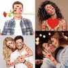 Habett Tattoos for Women and Men, Red Lip Heart Prints