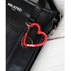 Milkfed 103211054027 Keychain NEO HEART CARABINER, red