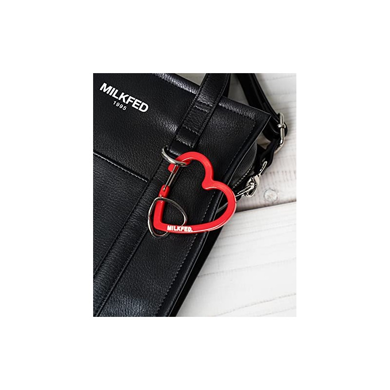 Milkfed 103211054027 Keychain NEO HEART CARABINER, red