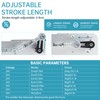 YIDOFENG Reciprocating Cycle Linear Actuator Stroke 2cm-8cm, DC 24V 120RPM,Adjustable