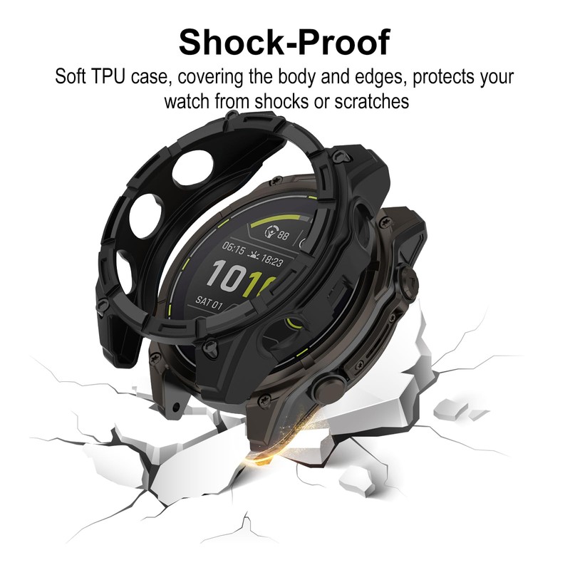 SumRioo Protective Case Cover Compatible with Garmin Enduro 3, TPU