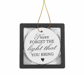 Thank You Ceramic Ornament – Appreciation Gifts for Women, Men, Teachers, Nurses, Coworkers, Bosses – Retirement, Farewell, Birthday, Christmas Keepsake