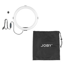 JOBY Beamo Ring Light 12 Zoll - Großes LED Selfie Licht für Handy od. Kamera mit 3 Farbtemperaturen & 10 Helligkeitsstufen, Mobil, Video, Video-Blogs, Live-Streams, Content Creation, Make-Up, Heimbüro